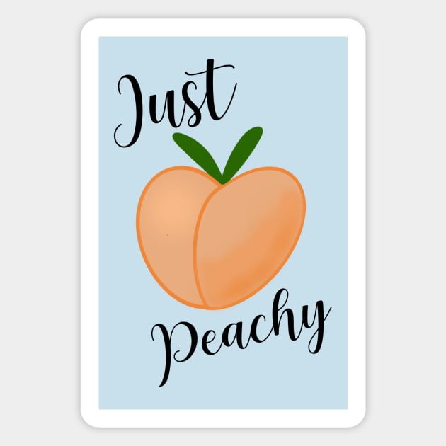 Just Peachy Magnet by Sisu Design Co